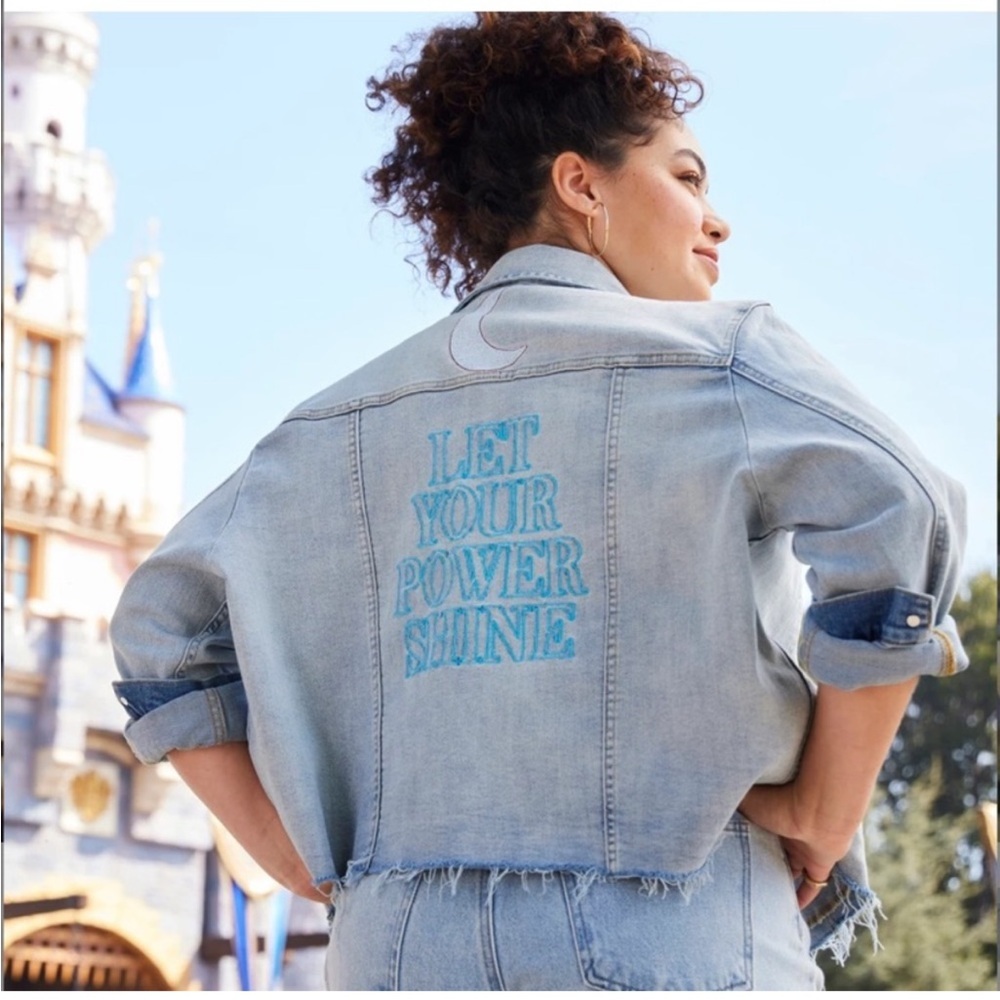 Disney Rapunzel Denim Jacket Tangled Size 1X